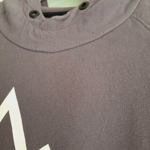 AEO Sweatshirt Hoodie Purple Pullover Top Men's Sz L Flawed - Picture 7 of 12